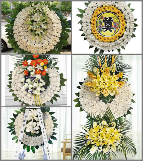 北京怀柔区渤海镇六渡河村花圈速递